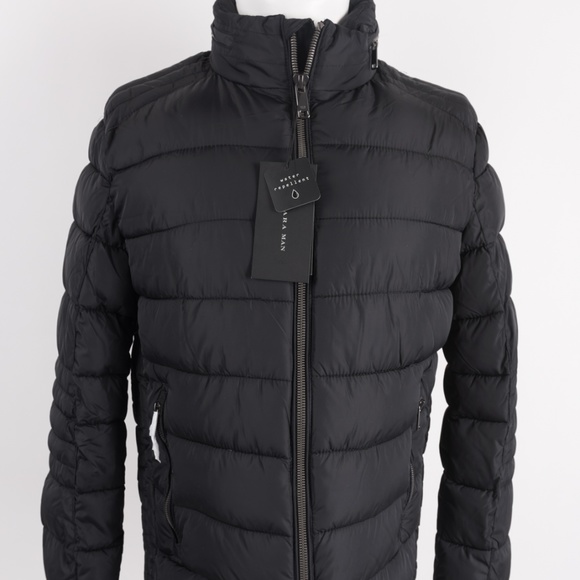 Zara Jackets Coats Mens Puffer Coat Jacket Black Hood S M L